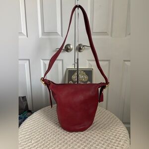 Vintage Coach Helen’s Legacy Bucket, Red
